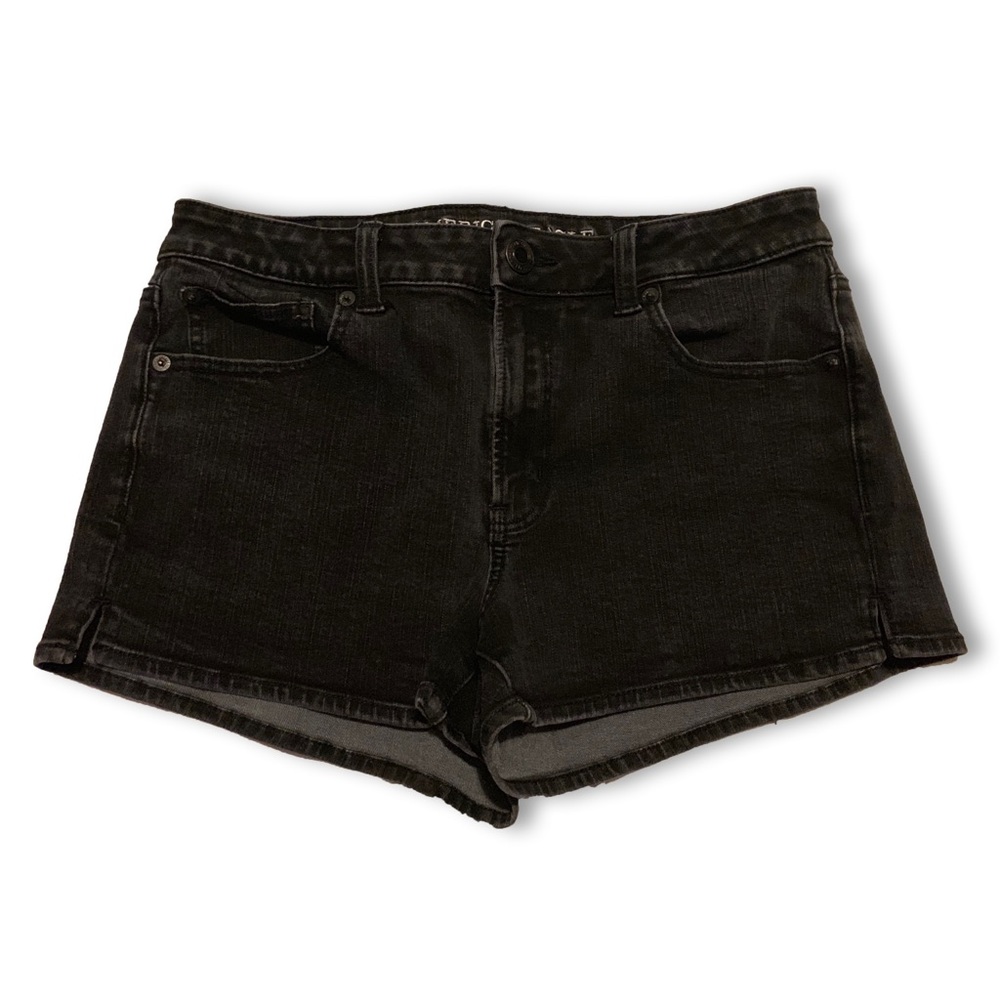 Black Denim Shorts